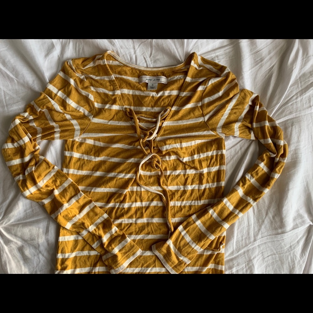 Striped tie long sleeve